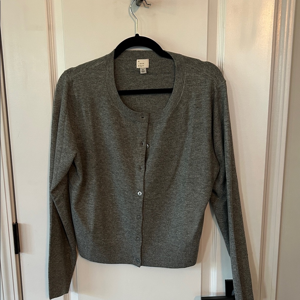 a new day Charcoal Cardigan Sweater 6.